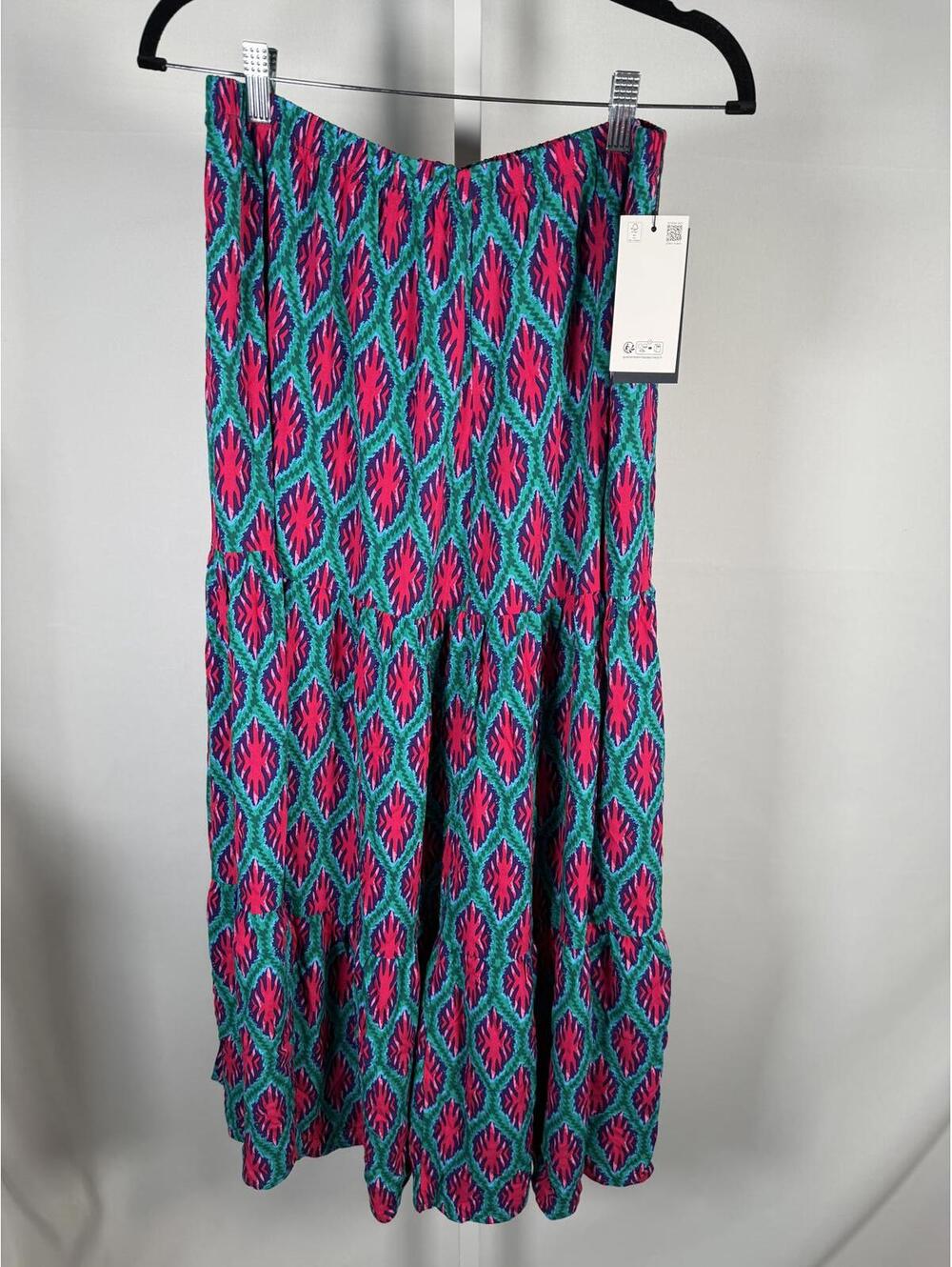 NWT PIOMBO Pink Green A-Line Skirt Women's Size Medium - Picture 4 of 8